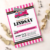 Roze vuurmotor Verlichtingsdag Kaart