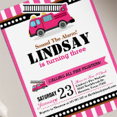 Roze vuurmotor Verlichtingsdag Kaart