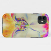Roze vuurorchidee, surrealistische waterverf flora Case-Mate iPhone case (Achterkant (horizontaal))