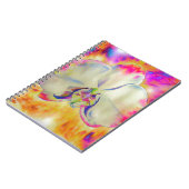 Roze vuurorchidee, surrealistische waterverf flora notitieboek (Linkerzijde)