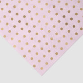 Roze w / gouden polka stippen (ontwerp 46 roze ser tissuepapier (Detail)