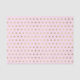 Roze w / gouden polka stippen (ontwerp 46 roze ser tissuepapier