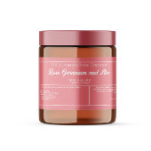 Roze w Witte Tekst zeep of cosmetica potje label