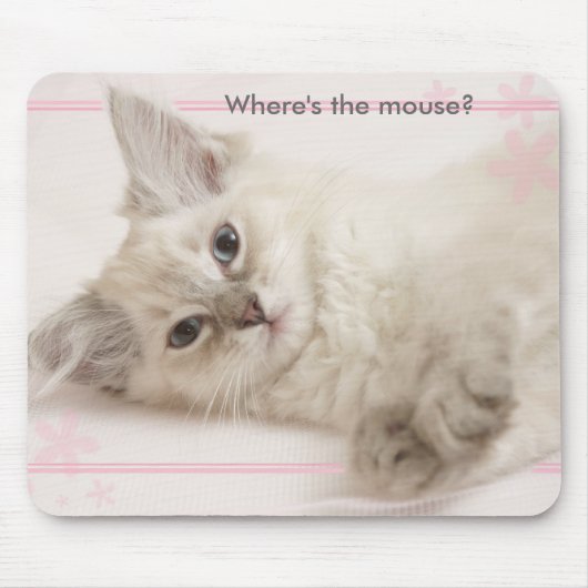 Roze waar is de muis? muismat (Voorkant)