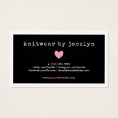 Roze waardebon Code Small Business Visitekaartje (Achterkant)