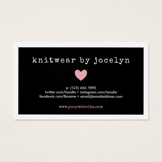 Roze waardebon Code Small Business Visitekaartje (Achterkant)