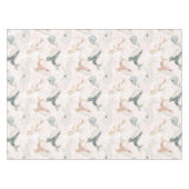  roze walvis dolfijn goud glitter baby meisje tafelkleed (Voorkant (Horizontaal))