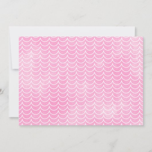 Roze Walvis Foto Oneder het Zee 1e Verjaardag Kaart (Achterkant)