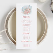 Roze Walvis Kwallen Meisje Baby Shower Menu