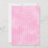 Roze Walvis Meisjes Onder het Zee Baby shower Kaart (Achterkant)