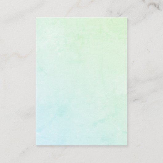 Roze walvis oceaan Luier Raffle Baby Meisje Douche Informatiekaartje (Achterkant)