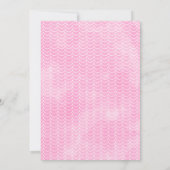 Roze walvis onder het Zee creëert de eerste verjaa Kaart (Achterkant)