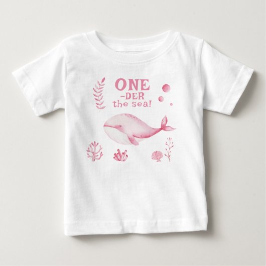 Roze Walvis Oneder De Zee 1e Verjaardag (Voorkant)