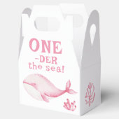Roze Walvis Oneder De Zee 1e Verjaardag Bedankdoosjes (Geopend)