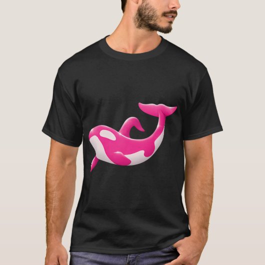 Roze walvis t-shirt (Voorkant)