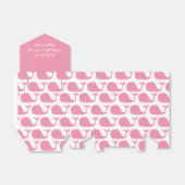 Roze Walvis Thema Baby shower Favor Boxes Bedankdoosjes (Uitgevouwen)