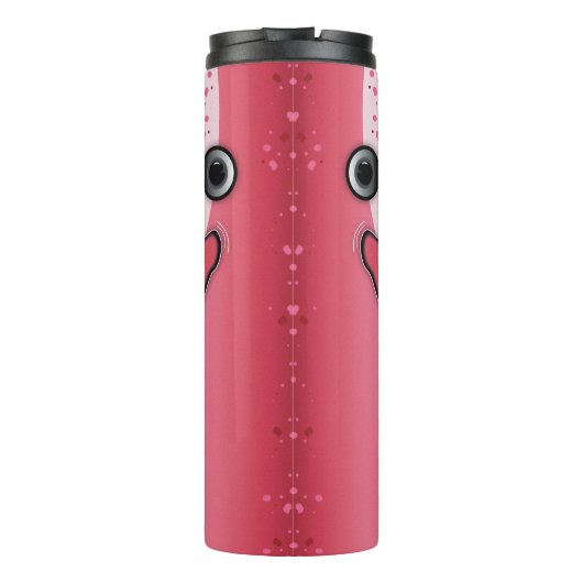 Roze walvis thermosbeker (Achterkant)