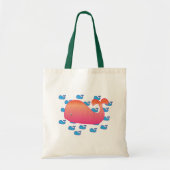 Roze walvis tote bag (Voorkant)