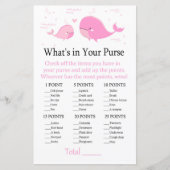 Roze walvis Wat zit er in je handtas? (Voorkant)