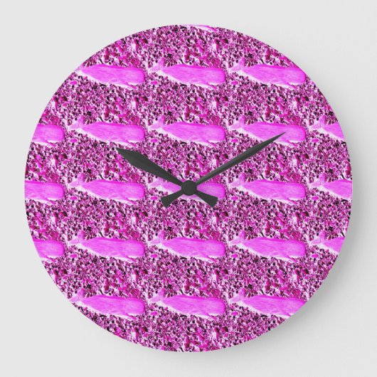 roze walvisklok grote klok (Voorkant)