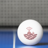 Roze walvisliefde pingpongbal (Net)