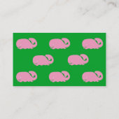 Roze walvismamkaart contactkaartje (Achterkant)