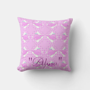 Roze walvissen Baby Nursery Decorative Sierkussenn Kussen