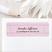 Roze wandhandschrift Creative Plain Etiket (Insitu)