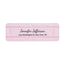 Roze wandhandschrift Creative Plain Etiket