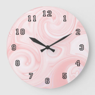 Roze wandklok