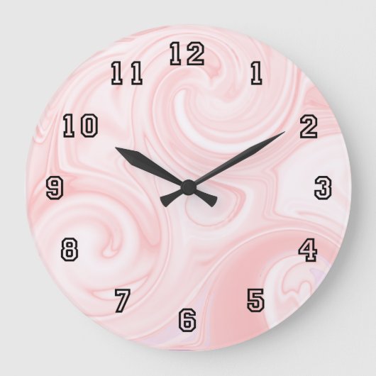 Roze wandklok (Voorkant)