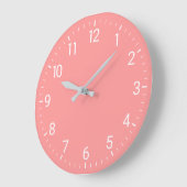 Roze wandklok (Hoek)