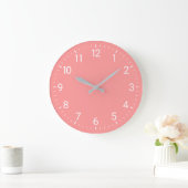 Roze wandklok (Huis)
