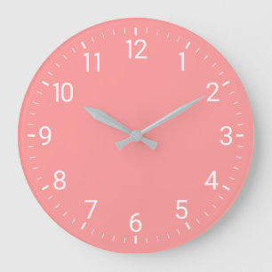 Roze wandklok