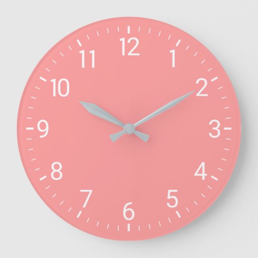 Roze wandklok (Voorkant)