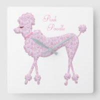 Roze wandklok