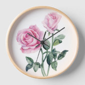 Roze wandklok (Voorkant)