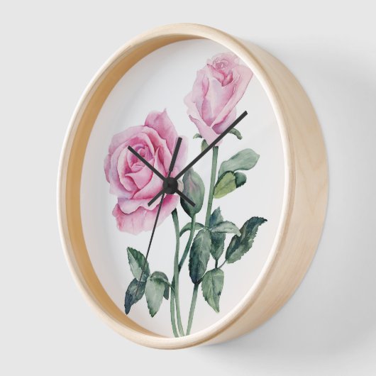 Roze wandklok (Hoek)