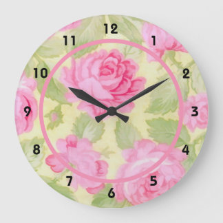 Roze wandklok in de Beauties