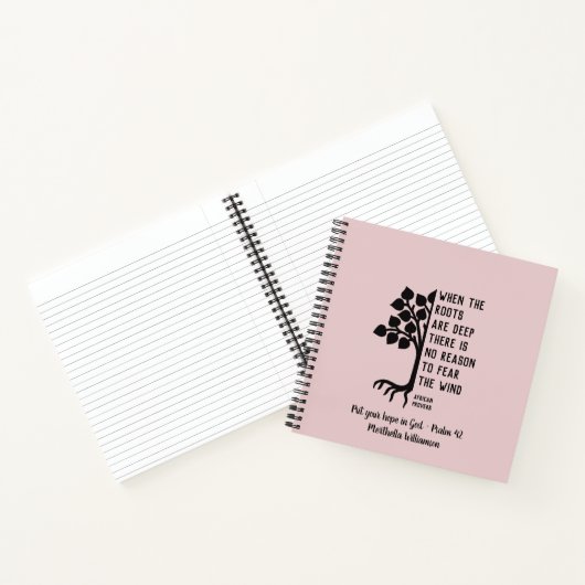  Roze WANNEER DE ROOTS DIEP PRAKTIJK ZIJN Notitieboek (Binnen)