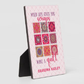 Roze wanneer het leven je scheurt fotoplaat (Zijkant)