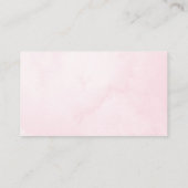 Roze warmloperballon Baby shower luieraffel Informatiekaartje (Achterkant)