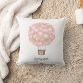Roze warmluchtballon kussen (Deken)