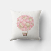 Roze warmluchtballon kussen (Achterkant)