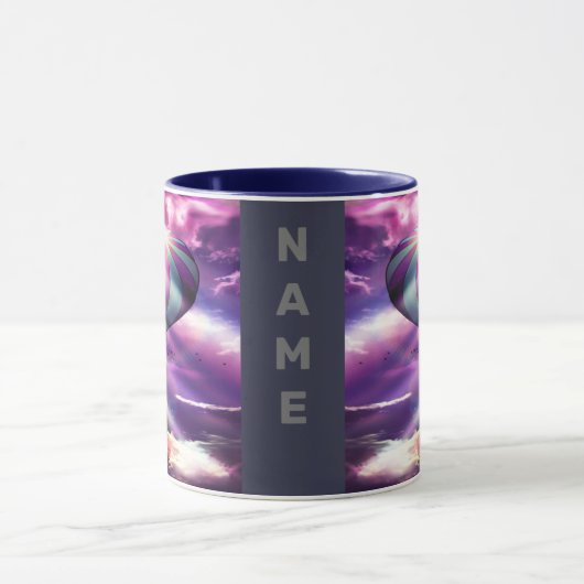 Roze warmluchtballon mok (Midden)