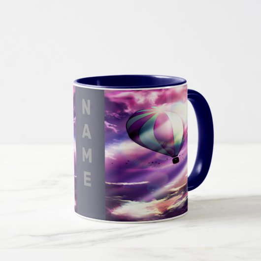 Roze warmluchtballon mok (Voorkant rechts)