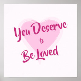 Roze warmteafdruk poster