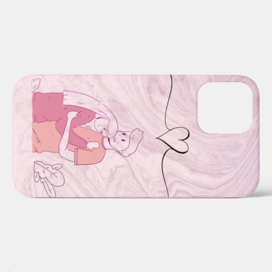 Roze wasbak Case-Mate iPhone case (Achterkant (horizontaal))