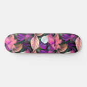 Roze wasbeweging in de klassieke artistieke stijl persoonlijk skateboard (Horizontaal)