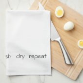 Roze wasdroog Herhaal Tea Kitchen Towel Theedoek (Quarter Fold)
